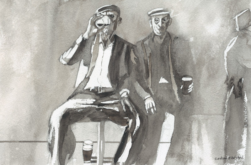 Irish Pub Scene (Fine Art Print) Unframed