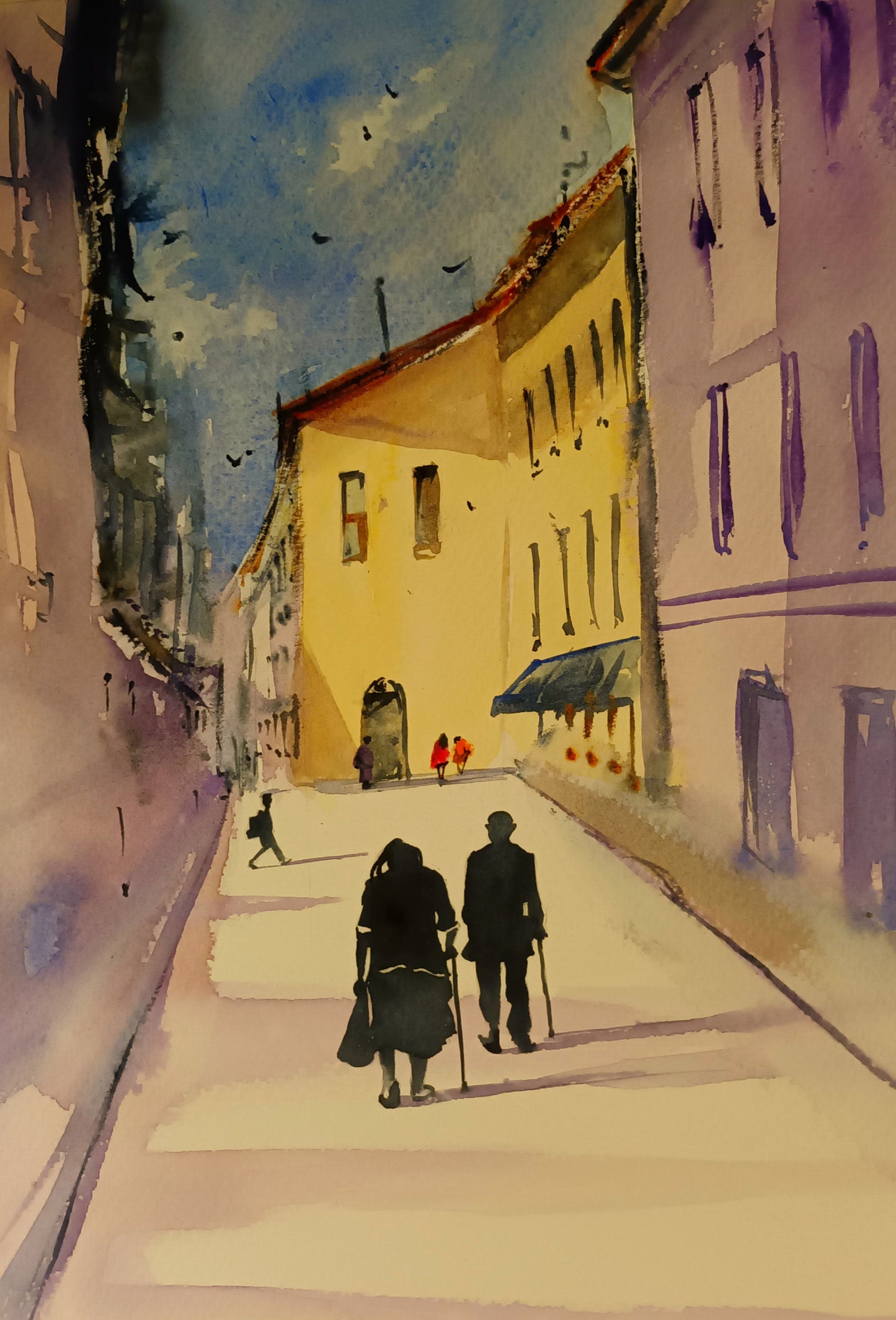 Couple Walking, Spain