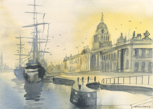 Custom House, Dublin (Fine Art Print) Framed