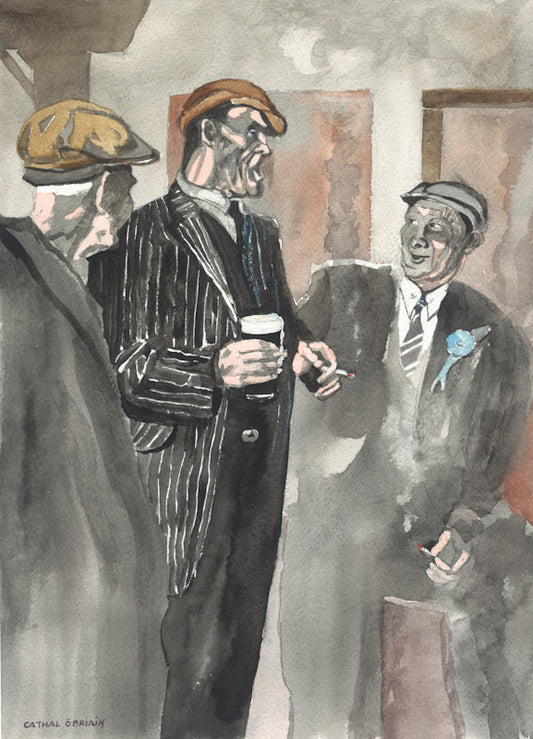 Irish Pub Talk (Fine Art Print) Framed